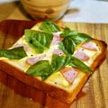 ✳︎izumi✳︎'s cooksnap of when they made バジル&ベーコンのチーズトースト♪.