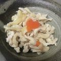SIGUEL's cooksnap of when they made 鳥胸肉料理で余った皮で 鶏皮の湯引き.