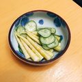 ★ぴよぴよ501★'s cooksnap of when they made 簡単竹の子とキュウリの酢の物.