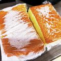 まっちゃのまっちゃん's cooksnap of when they made 超簡単★新聞紙型で作るカステラ.