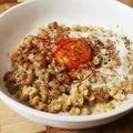 ゆこPIN's cooksnap of when they made オートミールで美味すぎペペロンチーノ納豆.