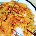 chef_taro's cooksnap of when they made 青ネギ＆とろけるチーズのキムチチヂミ♪.