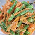 ✽sayan✽'s cooksnap of when they made レンジde♡いんげんと人参の胡麻和え.