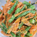 ✽sayan✽'s cooksnap of when they made レンジde♡いんげんと人参の胡麻和え.