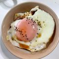 komugiko4's cooksnap of when they made 超簡単！ハムと卵のどんぶりご飯.