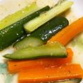 ☆つぅまま☆'s cooksnap of when they made 白だしで★きゅうりと人参の胡麻入り浅漬け.