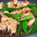 nanoce38's cooksnap of when they made 豚こまボールとオクラの甘辛炒め☆☆.