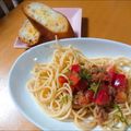 toco★toco's cooksnap of when they made 超簡単☆トマトとツナ大葉の冷製パスタ.