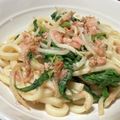 クックM6DK2O☆'s cooksnap of when they made 麺つゆで簡単☆春菊とツナの焼きうどん.