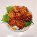 にんじんちゃん's cooksnap of when they made 父の日✿海老団子のアジサイ揚げ✿.