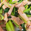 クックOIWQTH☆'s cooksnap of when they made 小松菜とハムの中華炒め.