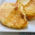 きゃおりーぬ3世's cooksnap of when they made 米粉パンケーキ（おから豆腐豆乳入り）.