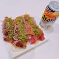 ゆにこーん☆'s cooksnap of when they made 余った鯛の刺身でわさびポン酢☆.