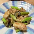 クック8YHAP5☆'s cooksnap of when they made 鶏むね肉とアスパラのみそ炒め.