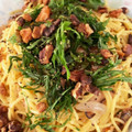もものすけのまま's cooksnap of when they made 胡桃のせ・梅と豚コマの和風パスタ.