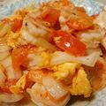 ★料理は楽しい★'s cooksnap of when they made ごはんがすすむ！えびとトマトの卵とじ.