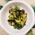 平井道子's cooksnap of when they made 【農家のレシピ】なすの塩もみ.