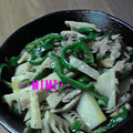 ･･MIMI･･'s cooksnap of when they made たけのことピーマンのおかず炒め.