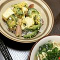 2児ママ's cooksnap of when they made 超簡単！なんちゃってゴーヤチャンプル丼.