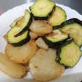 ｅｌｅｓｔａｌ's cooksnap of when they made 長芋とズッキーニのバター醤油焼き.