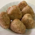 papikun's cooksnap of when they made しらすの焼きおにぎり.
