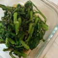 minoriloca's cooksnap of when they made めちゃウマ！！春菊の胡麻油炒め♪！！.