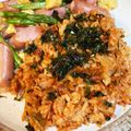 まゆpiyo's cooksnap of when they made 炊飯器におまかせ☆キムチの炊き込みごはん.