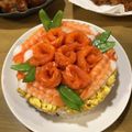bowwow's cooksnap of when they made バレンタインや　お祝いに　お寿司ケーキ.