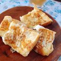 ちょこまなな＊°'s cooksnap of when they made 冷凍食パンDE濃厚フレンチトースト♡.