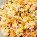 金魚のひらり's cooksnap of when they made 昼食に！ひき肉チャーハン.