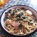 Eire's cooksnap of when they made 鮭とほうれん草のクリームパスタ☆.