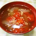 papepo☆'s cooksnap of when they made 旬野菜で簡単トマトコンソメスープ.