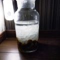 えみっち285's cooksnap of when they made 梅シロップの梅で梅酒(*´-`)b.