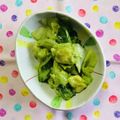 チェックのミニくま's cooksnap of when they made レタスとアボカドのおひたし.