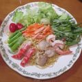 i_yokan's cooksnap of when they made ラーメンサラダ.