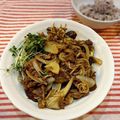 シャンタン's cooksnap of when they made 牛肉とえのきのオイスターソース炒め.