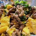 toshio39's cooksnap of when they made サニーレタスとふわふわ卵の牛肉炒め.