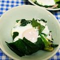 ととろ＆めい's cooksnap of when they made ★ほうれん草とシーチキンの巣籠もり★.