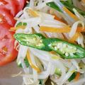 NEKOほっぺ's cooksnap of when they made いつもあなたと もやし人参オクラのナムル.