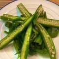 LONTLONT's cooksnap of when they made オクラ☆ピーマンの柚子胡椒おひたし.