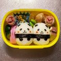 Chaaa_room's cooksnap of when they made 簡単キャラ弁＊運動会や遠足に♪全身パンダ.