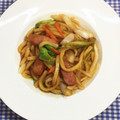 horseland's cooksnap of when they made 焼肉のタレで☆彡余り物焼きうどん.