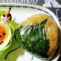 んーまっ's cooksnap of when they made 大葉にんにく醤油おにぎりアレンジ.