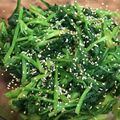 saki1010's cooksnap of when they made シンプル☆ほうれん草のナムル.