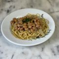 ナピト's cooksnap of when they made 納豆とゆかりの和風パスタ.