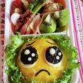 YUN♡TEN's cooksnap of when they made 茶巾でぴえん　簡単　キャラ弁♪ ぴえん.