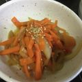 ゆ0518か's cooksnap of when they made 人参と玉ねぎのレンジ蒸し☆きんぴら風！？.