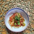 クリス♪'s cooksnap of when they made 旬！マグロの刺身&新玉ねぎ韓国風.