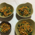 欠勤王's cooksnap of when they made 小松菜と人参をちりめんじゃこで塩炒め.