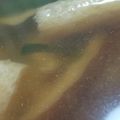 あゆたっくん's cooksnap of when they made 朝食に♪ ニラ 椎茸 油揚げの お味噌汁.